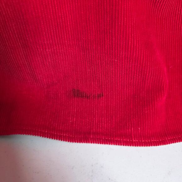 Expressions, Vintage 90's Red Corduroy Long Sleeve Button-Up, Mens, XL - Picture 7 of 8